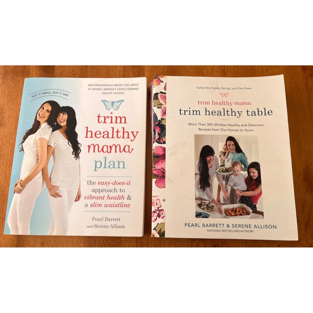Trim Healthy Mama Cookbook Lot of 2 PB Plan & Healthy Table by Barrett & Allison